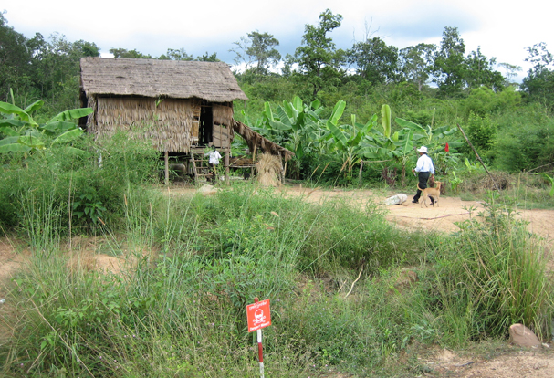 Cambodian villager's home