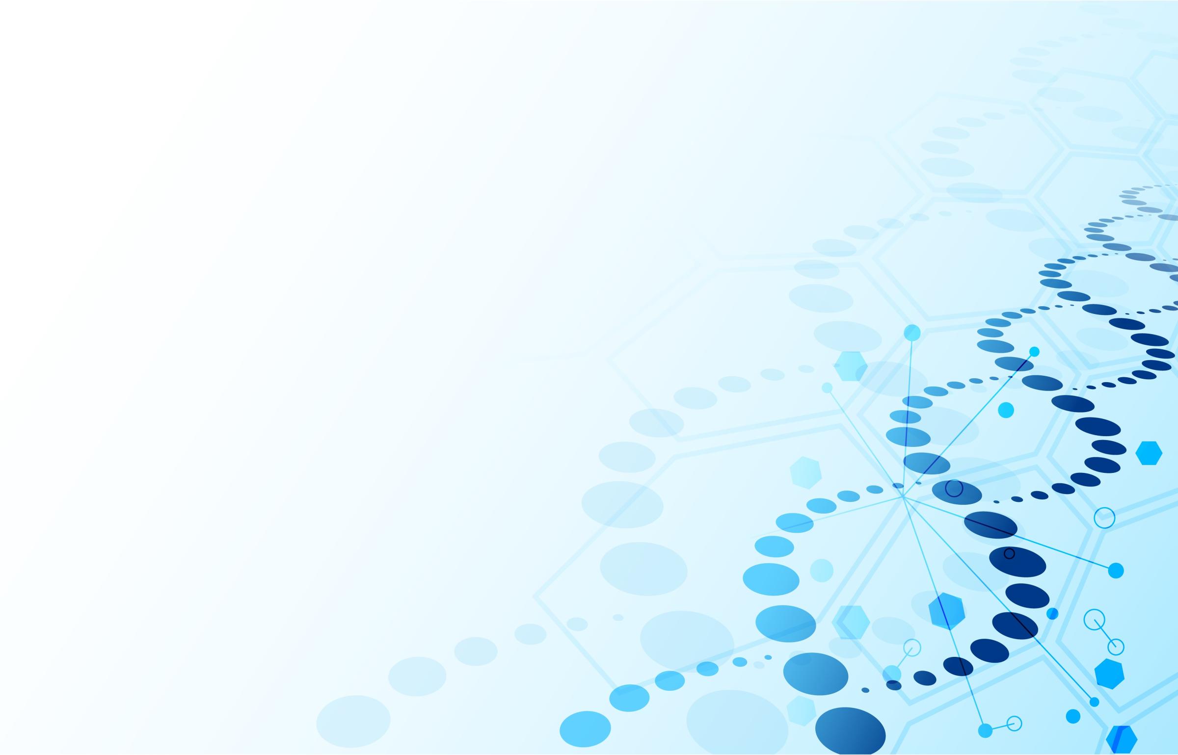 Blue abstract helix biotechnology and hexagon molecular texture, genome engineering vector concept