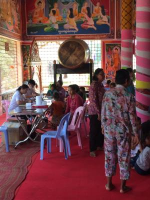 A photo of A picture of a PAGODAs recruitment day in the Kampong Speu Province of Cambodia.