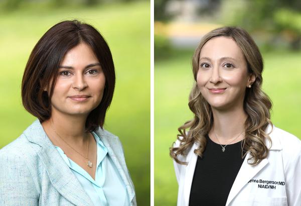 Headshots of Paneez Khoury and Jenna R.E. Bergerson