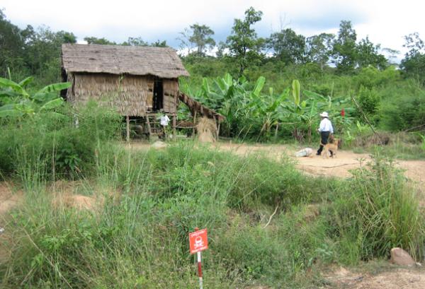 Cambodian villager's home