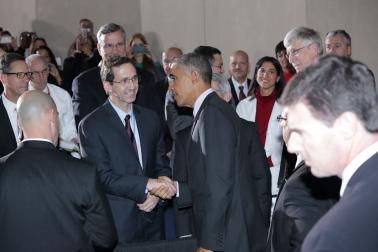 John Mascola Shaking Hands with Barack Obama