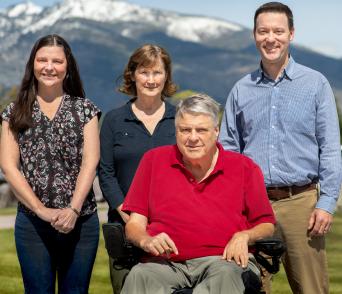 Left to right: Crystal Richards, Sandy Stewart, Frank Gherardini, and Dan Dulebohn.