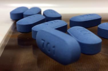 Single pills (brand name Truvada) containing two antiretroviral drugs, emtricitabine (TFC) and tenofovir disoproxyl fumarate (TDF) used for pre-exposure prophylaxis, or PrEP.