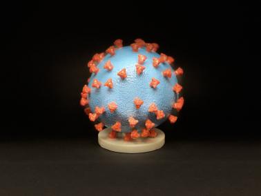 3D print of a SARS-CoV-2 particle