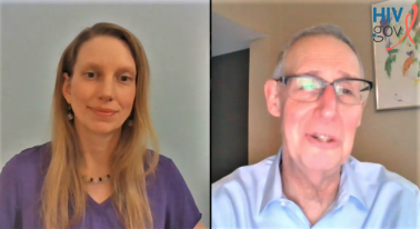 Screen shot of Hillary Hoffman and Carl Dieffenbach from Facebook Live