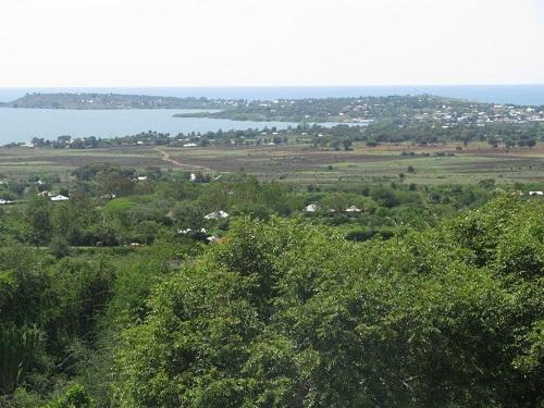 View of Lake Victoria on the eastern border of Uganda