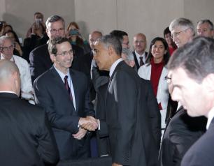 John Mascola Shaking Hands with Barack Obama