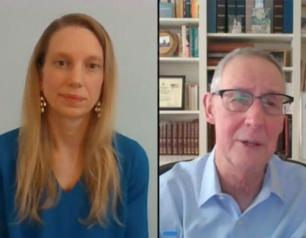Screenshot Hillary Hoffman interviewing Dr. Carl Dieffenbach