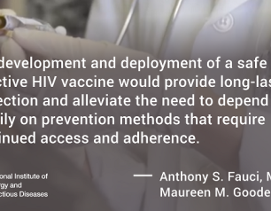 Quote on HIV Vaccine Awareness Day 2019
