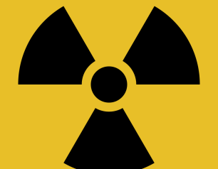 Simple black geometric shapes on yellow background.