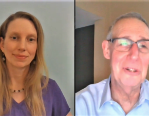 Screen shot of Hillary Hoffman and Carl Dieffenbach from Facebook Live